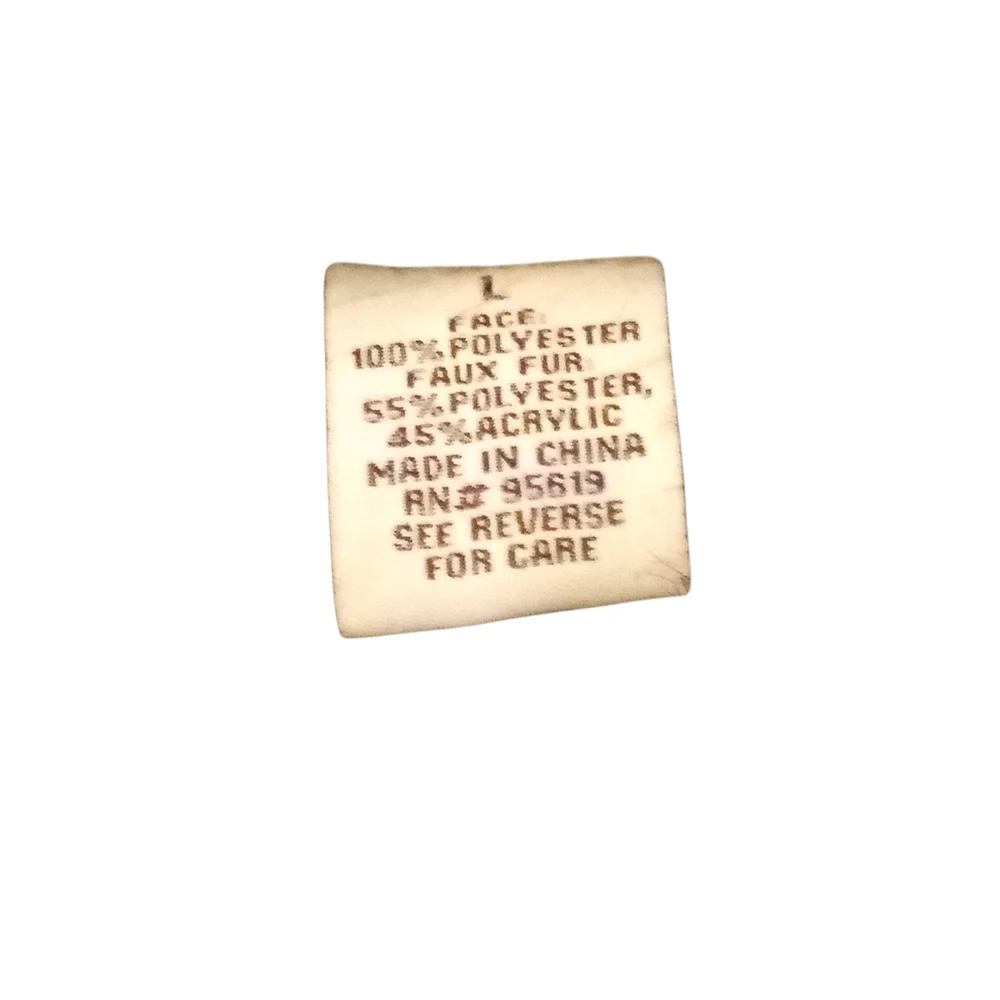 Fever -Vintage Faux Fur, Full Vest Polyester Suede, Size L Tan, 1 Button Closure - Picture 9 of 16